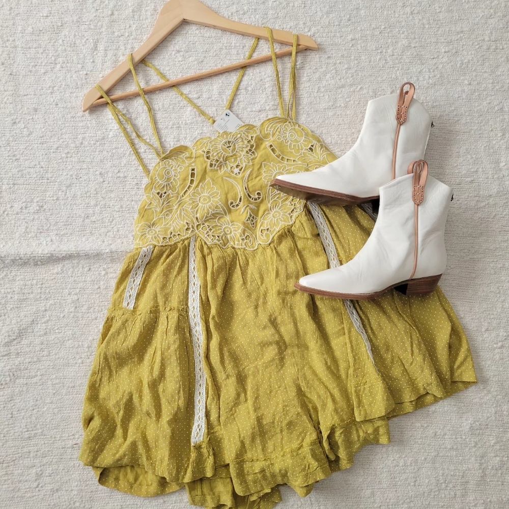 Free People Boho Lace Romper